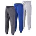 thumbnail image 3 of Muvtei Boys Sweatpants 3 Pack Athletic Workout Kids Casual Pants Boys Joggers with Pocket and Elastic Drawstring Waist Size 6-16, 3 of 10