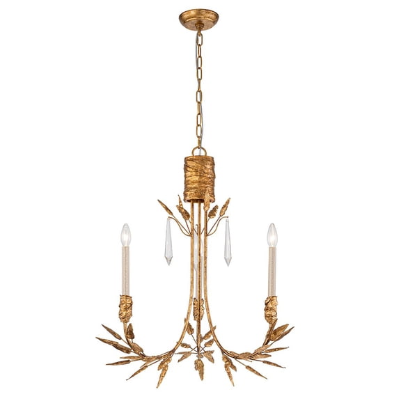 Lucas McKearn Palm d'Or 3 Light Chandelier