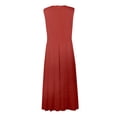 thumbnail image 5 of Spring Dresses For Women 2024 Summer Sexy Deep V Neck Formal Sleeveless Long Dress Gradient Zipper Swing Sundress Sundress Beach Vacation Mini Dress, 5 of 5
