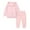 Pink, variant on BLVB Toddler Fall Clothes for Girl Boy Long Sleeve Hoodie Top and Long Sweatpants Set Child Tracksuit for Age 12 M-13 Years
