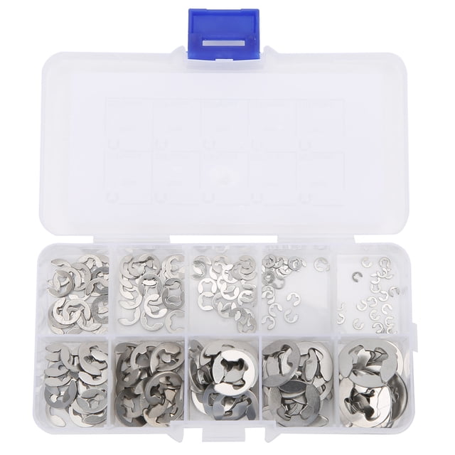 Circlip Set,200Pcs Circlip Set 304 Industrial Supplies E Retaining Rings Maximized Efficiency