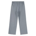 thumbnail image 5 of Zaldita Kids Boys Slim Fit School Uniform Straight Pants Elastic Waistband Formal Suit Trousers Grey 2, 5 of 7