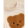 thumbnail image 6 of Suealasg 0-3 Years Kids Baby Boys Girls Summer Outfits Short Sleeve Bear Print T-Shirt Tops + Solid Color Shorts Set 2Pcs Toddler Boys Girls Clothes, 6 of 8