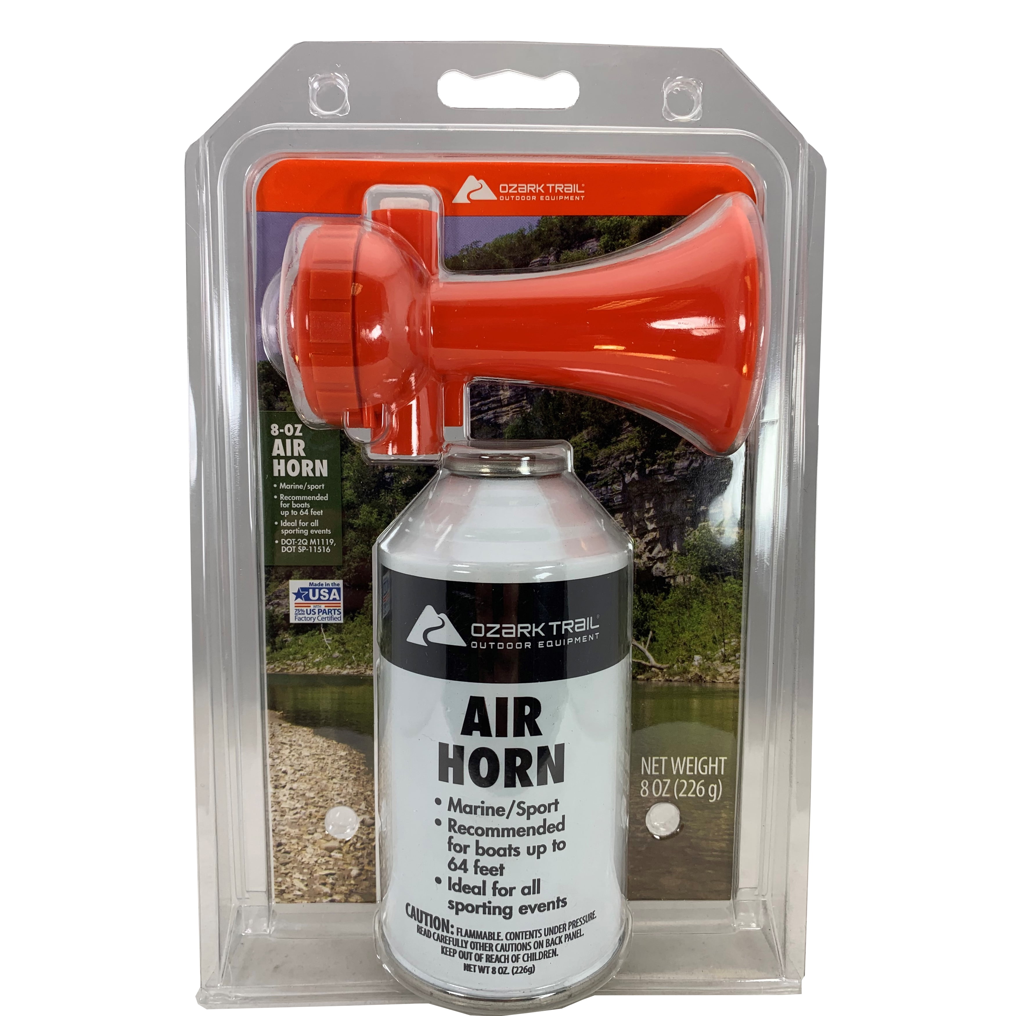 Skrive ud Sprængstoffer spise Ozark Trail Boat Accessories Sports and Marine Safety Air Horn 3.5 oz. -  Walmart.com