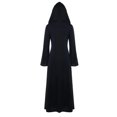 thumbnail image 5 of Vintage Witch Dress for Women Embroidered Renaissance Dresses Gothic Hooded Vampire Gown Dress Plus Size Long Peasant Dress, 5 of 9