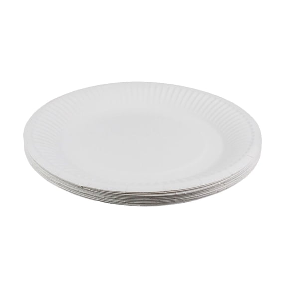 GOOHOCHY 100 Pcs Microwavable Paper Plates for Holiday Meals and Parties