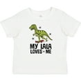 thumbnail image 3 of Inktastic My Lala Loves Me Dinosaur Boys Baby T-Shirt, 3 of 5