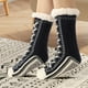 thumbnail image 3 of Calcetines de invierno para suelo: calcetines forrados de forro polar extra gruesos para mujeres y hombres, calcetines térmicos cálidos para suelos fríos, calcetines antideslizantes para interiores, 3 of 4