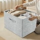thumbnail image 5 of Caja de Almacenamiento Plegable con Tapa Curva para Algodón y Lino | Gris Poliéster | 25 X 20 X 17 Cm | 410 G | Yyz251013006A, 5 of 6