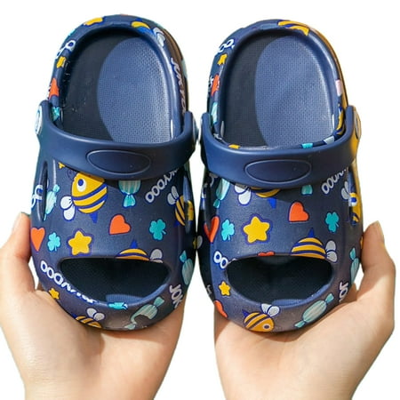 

KAOU 1 Pair Baby Slippers Cartoon Bee Pattern Anti-skid Breathable Kids Boys and Girls Sandals for Spring