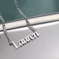 thumbnail image 4 of Cuban Cable Chain Personalized Custom Name Necklace Bold Curb Jewelry, 4 of 9