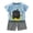 1-Sky Blue345, variant on SONXAHE Infant Boys' 2-Piece Casual Outfit Set Lion Printed T-Shirt and Plaid Shorts for Everyday Play