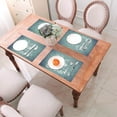 thumbnail image 6 of YFYANG Washable Heat-Resistant Placemats, 70% PVC/30% Polyester, Cartoon Food Noodles Kitchen Table Mat, 12" x 18" 6 Piece, 6 of 6