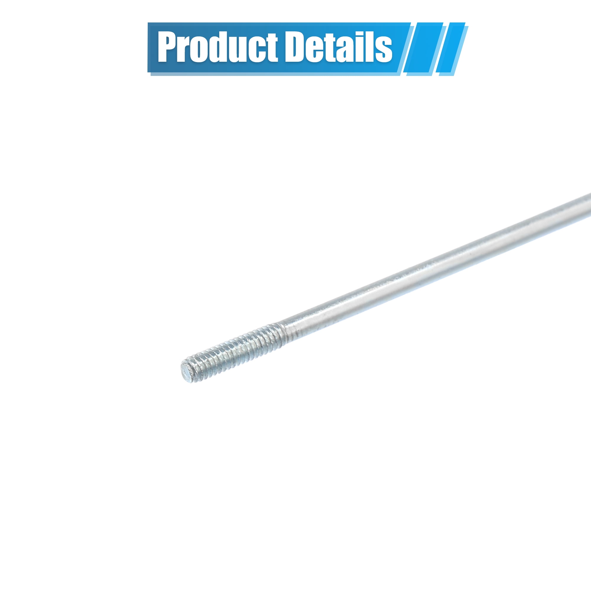Unique Bargains 12pcs 14G J Bend Motorcycle  Bicycle Galvanized Spokes Silver 11.65"