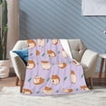 thumbnail image 2 of Hamster Blanket Cute Super Soft Warm Bed Bedding Throw Blankets for Couch Bedroom Sofa Office Car, All Season Cozy Flannel Plush Blanket Gifts for Girls Boys Adults, 60"X50", 2 of 6