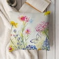thumbnail image 3 of SHANXI  Spring Pillow Covers ,Floral Butterfly Decorations Seasonal Summer Farmhouse Pillow Case Decor for Sofa Couch  12x12in, 3 of 5