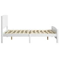 thumbnail image 5 of Zimtown Full Platform Bed, Solid Pine Wood Kids Bed Frame with Headboard and Footboard , Easy Assembly, White, 5 of 7