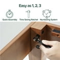thumbnail image 3 of Zinus Wen 12" Deluxe Bamboo Platform Bed, Cherry, Queen, 3 of 9