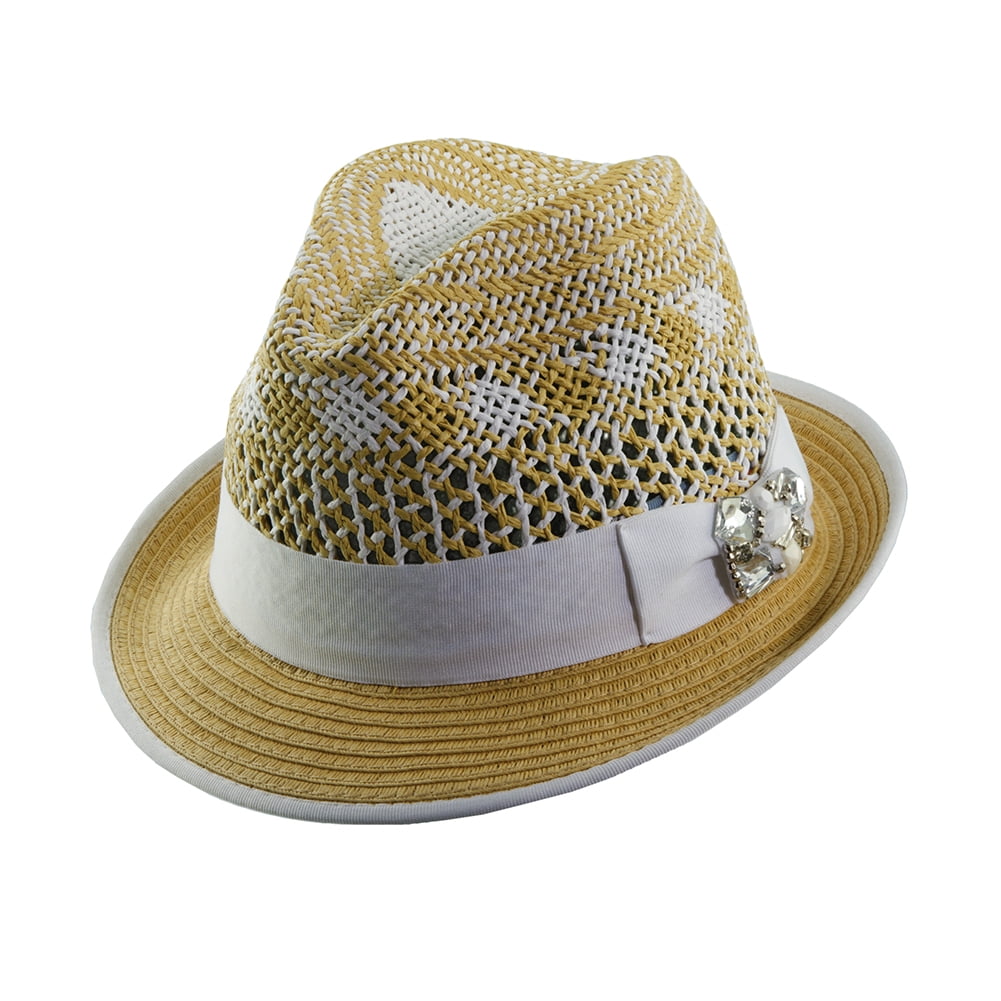 Scala Classico Women's Straw Hat White 