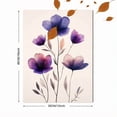thumbnail image 3 of Qisvanset Framed Canvas Wall Art, 12x16 Inch Moody Flower Botanical Modern Farmhouse Decor, 3 of 5