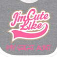thumbnail image 4 of Inktastic Cute Like My Great Aunt Girls Baby Bib, 4 of 4