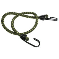 WHAMVOX Dark Green Bungee Strap with Hooks for Securing Elastic Tie Down Cord 6.5ft