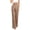 Khaki, variant on Noric Women High Waist Straight Leg Pants Business Office Relaxed Fit with Pockets Casual Suit Pants