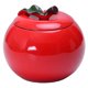 thumbnail image 1 of Tarro de cerámica para cocina, recipiente tradicional con forma de manzana para guardar té, tarro decorativo de cerámica con tapa, bote para cocina, decoración del hogar, 1 of 8
