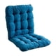 thumbnail image 2 of Cojín de chenilla de color liso, gris, amarillo, beige, naranja y azul | Cojín suave y transpirable para silla de oficina | Cojín de respaldo elástico antideslizante con lazo | Cojín para cocina, com, 2 of 5