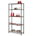 thumbnail image 3 of Honey-Can-Do 5-Tier Heavy Duty Adjustable Steel Storage Shelves, Black, Holds up to 200 lb per Shelf, 3 of 7
