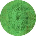 thumbnail image 1 of Ahgly Company Indoor Round Oriental Green Industrial Area Rugs, 3' Round, 1 of 4