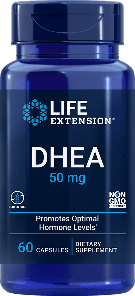 DHEA, 50 mg, 60 capsules