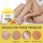 Mooyam 2 Pack Brightening Bikini Body Scrub with Turmeric Exfoliating Moisturizing & Glowing Scrub for Bikini Area, Even Skin Tone, 10.58 oz