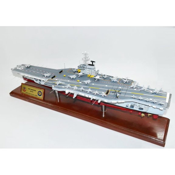 USS Ranger CV-61 Aircraft Carrier Model 36 inches,Navy,Scale Model,Mahogany,Forrestal Class