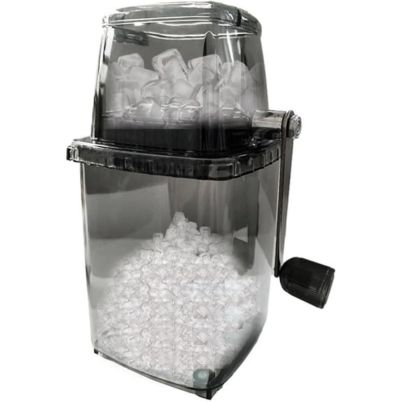 Iceberg Ice Crusher with Stainless Steel Blades and Suction Base, Manual Hand Crank Ice Breaker for Creating Drinks, BPA Free Portable Ice Crusher for Ice Platters, Coctails, and Much More