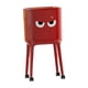 thumbnail image 5 of Papelera de 16 litros con tapa a presión y base alta, de doble capa, ideal para dormitorio, sala de estar, oficina y hogar. Rojo, 5 of 9