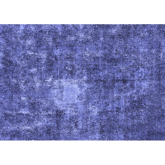 Ahgly Company Machine Washable Indoor Rectangle Oriental Blue Traditional Area Rugs, 2' x 5'