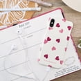 thumbnail image 2 of Emma Bridgewater Slim Cell Phone Case for Apple iPhone X/XS, Designed by VQ - Pink Hearts, 2 of 7