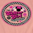 thumbnail image 3 of Disney - Mickey & Friends - Skater Girl - Retro Style - Checkered Circle - Toddler And Youth Girls Short Sleeve Graphic T-Shirt, 3 of 5