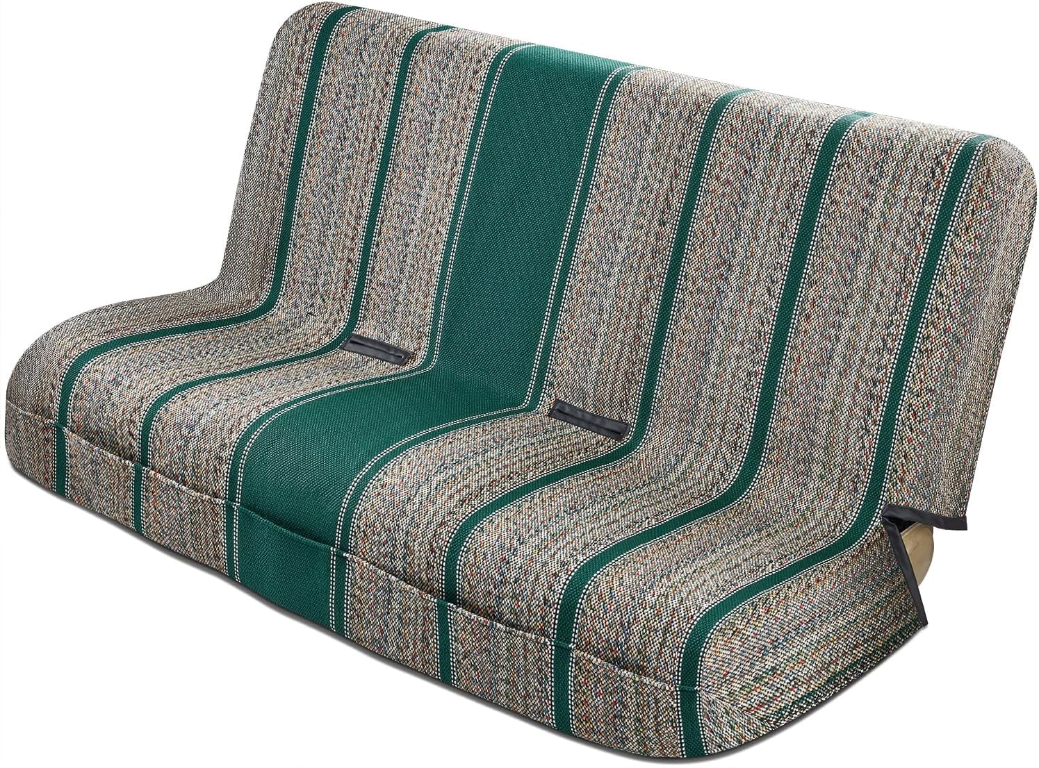 Universal Baja Saddle Blanket Bench Full Size Seat Cover Fits Ford, Chevrolet, Dodge, and Full Size Pickup Trucks (Green))