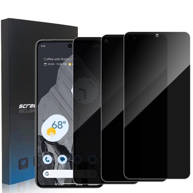 Zonyee Paquete de 3 Protectores de Pantalla de Privacidad Compatibles con Google Pixel 8 Pro: 6,7 Pulgadas, Película de Vidrio Templado Antiespía, Resistente a Rayones, Fácil Instalación, sin Burbujas
