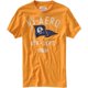 thumbnail image 1 of Aeropostale Playera gráfica de fútbol con bandera para hombre, naranja, pequeña Aeropostale Camiseta gráfica, 1 of 1