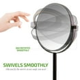 thumbnail image 3 of Ovente 7'' Tabletop Makeup Mirror with Stand, 1X & 7X Magnifier, Spinning Double Sided Round Vanity Mirror, Ideal for Dresser, Bedroom, Office & Bath, Antique Bronze MNLCT70ABZ1X7X, 3 of 9