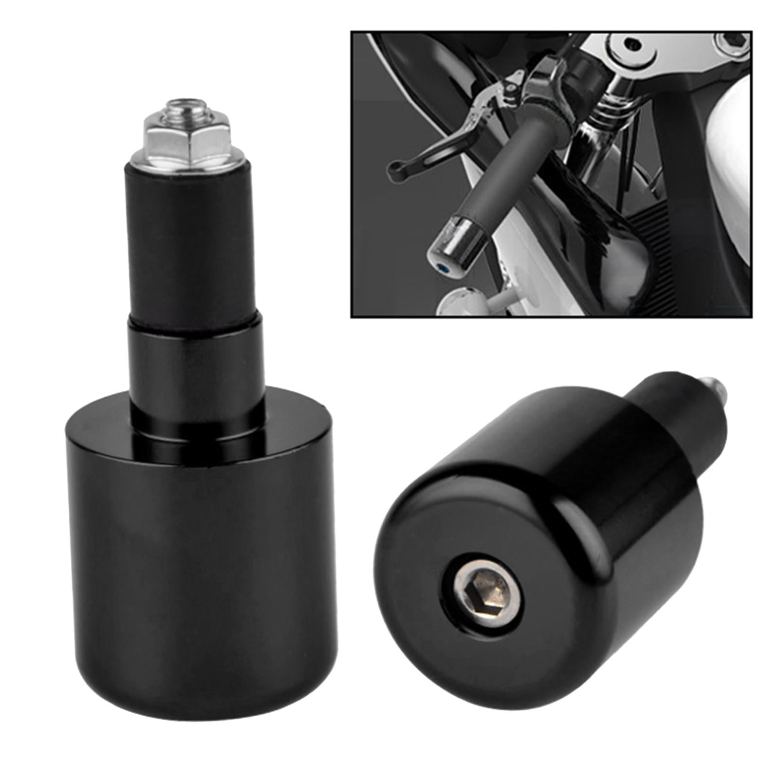 7/8 22mm Motorcycle Handlebar End Aluminum Handle Bar Grips Cap Gear Balanced Plug for Suzuki GSXR 600 750 1000 1300 gold 