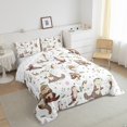 thumbnail image 3 of Homewish Cute Otter Bedding Comforter Set 2pcs for Children Teenagers,Stars Print Twin Comforter Sets Microfiber,Cartoon Animal Koi Fish Breathable Bedding Set,Super Cozy Room Decor,Reversible, 3 of 8