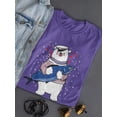 thumbnail image 3 of Polar Bear With A Fish Shaped T-Shirt Women -Image by Shutterstock, Female Large, 3 of 4