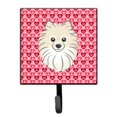 thumbnail image 1 of ""Caroline'S Treasures Gancho De Pared Con Corazones De Pomerania, Pequeño, Multicolor"", 1 of 1