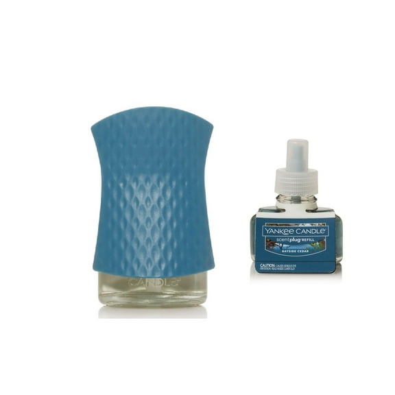 Yankee Candle Diamonds Scent-Plug Diffuser Unit with a Bayside Cedar Home Fragrance Electric Refill