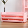 thumbnail image 4 of FNGZ Bathroom Supplies Bathroom Supplies Storage Three Tier Shelf Bedroom Finishing Rack Bathroom Shelf Kitchen Pink, 4 of 7