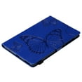 thumbnail image 6 of Case for Galaxy Tab A 10.1" 2019 SM-T510/T515/T517, Slim Fit Folio Flip PU Leather Butterfly Embossed Smart Stand Cover Auto Wake/Sleep Shockproof Protection TPU Back Cover, Blue, 6 of 6